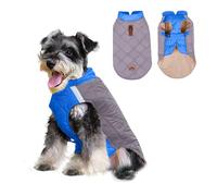 PETCUTE Manteau d'hiver Imperméable pour Chien avec Bande Réfléchissante,Veste de Chien Imperméable pour Petit Moyen Grands Chiens,Manteaux Chaud Coupe-Vent pour Chien avec Trou pour Laisse