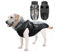 PETCUTE Manteau d'hiver Imperméable pour Chiens avec Harnais, Veste de Chien avec Conception de Bandes Réfléchissantes,Anneau en D Durable,Lavables Manteau Chien Hiver Chaud,2XL