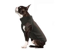 PETCUTE Manteau d'Hiver pour Chien Coupe-Vent Avec Trou pour Harnais, Gilet en Polaire Doux et Chaud, Vêtement pour l'Hiver pour Petit Moyen Chien Chat Café XL