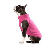 PETCUTE Manteau d'Hiver pour Chien Coupe-Vent Avec Trou pour Harnais, Gilet en Polaire Doux et Chaud, Vêtement pour l'Hiver pour Petit Moyen Chien Chat Rose L