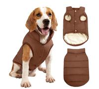 PETCUTE Manteau d'Hiver pour Chien Imperméable avec Trou pour Harnais, Gilet et Veste pour Animaux de Compagnie, Vêtement d'Hiver pour Petits Animaux