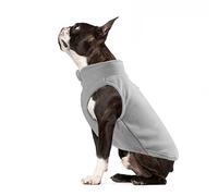 PETCUTE Manteau d'hiver pour Chien,Manteau pour Chien Coupe-Vent avec Trou pour Harnais,Gilet pour Chien en Polaire Doux et Chaud,Vêtement pour l'hiver pour Petit Moyen Chien Chat Gris XL