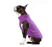 PETCUTE Manteau d'hiver pour Chien,Manteau pour Chien Coupe-Vent avec Trou pour Harnais,Gilet pour Chien en Polaire Doux et Chaud,Vêtement pour l'hiver pour Petit Moyen Chien Chat Mauve L
