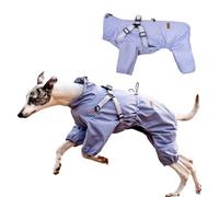 PETCUTE Manteau Pluie Chien, Imperméable avec Bande Réfléchissante, Manteaux Imperméables pour Chiens avec Fermeture à Boutons,pour Les Jours De Pluie (Violet, L)