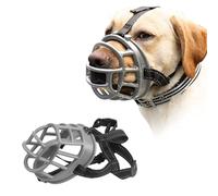 PETCUTE MuselièRe Chien MuselièRe Petit Chien Anti Aboiement Museau Ergonomiques pour Chiens RéGlable Obligatoire Panier en Plastique Souple