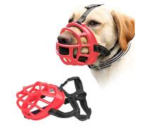 PETCUTE MuselièRe Chien MuselièRe Petit Chien Anti Aboiement Museau Ergonomiques pour Chiens RéGlable Obligatoire Panier en Plastique Souple