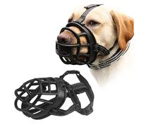 PETCUTE MuselièRe Chien MuselièRe Petit Chien Anti Aboiement Museau Ergonomiques pour Chiens RéGlable Obligatoire Panier en Plastique Souple