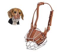 PETCUTE Muselière en Métal pour Chien - Anti-Aboiement et Anti-Morsure - Réglable pour Chiens Grands, Moyens et Petits