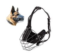 PETCUTE Muselière en Métal pour Chien - Anti-Aboiement et Anti-Morsure - Réglable pour Petit, Moyen et Grand Chien