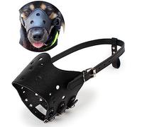 PETCUTE Muselière pour Chien en Cuir Muselière Anti-aboiement museau de Chien pour Les Chiens Grands Petite Moyenne