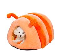 PETCUTE Niche pour Chat Interieur,en Forme de Chenille,Lit pour Chien avec Fond Antidérapant,Panier Chat d'hiver Chaud pour Chats,Lavable Coussin Chien,Lit Nid Intérieur pour Animaux de Compagnie