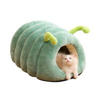 PETCUTE Niche pour Chat Interieur,en Forme de Chenille,Lit pour Chien avec Fond Antidérapant,Panier Chat d'hiver Chaud pour Chats,Lavable Coussin Chien,Lit Nid Intérieur pour Animaux de Compagnie