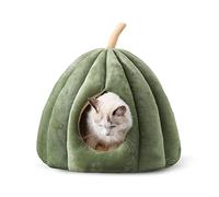 Petcute Niche pour chat Intérieur, Maison Amovible pour chat, Lit Semi-Fermé Comfortable avec Coussin et Fond Antidérapant