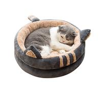 PETCUTE Niche pour chat - Lavable - Panier pour chat et chien - Lit d'hiver pour animaux de compagnie - Pour chats, chatons, chiots - Coussin confortable avec dessous antidérapant