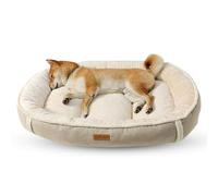 PETCUTE Panier Chien Dehoussable,Coussin pour Chien Lavable avec Fond Antidérapant,Lit pour Chien Grande Taille Orthopedique, Moelleux et Confortable,Lit pour Animal De Compagnie