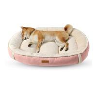 PETCUTE Panier Chien Dehoussable,Coussin pour Chien Lavable avec Fond Antidérapant,Lit pour Chien Grande Taille Orthopedique, Moelleux et Confortable,Lit pour Animal De Compagnie