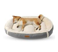 PETCUTE Panier Chien Dehoussable,Coussin pour Chien Lavable avec Fond Antidérapant,Lit pour Chien Grande Taille Orthopedique, Moelleux et Confortable,Lit pour Animal De Compagnie