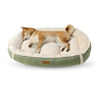 PETCUTE Panier Chien Dehoussable,Coussin pour Chien Lavable avec Fond Antidérapant,Lit pour Chien Grande Taille Orthopedique, Moelleux et Confortable,Lit pour Animal De Compagnie