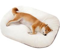 PETCUTE Panier Chien Grande Taille, Réversible Lavable Lits pour Chiens,Doux Coussin pour Chien,Tapis Matelas Lit pour Animal de Compagnie avec Fond antidérapant,Fermeture éclair