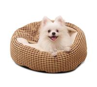 PETCUTE Panier Chien Moyen Taille, Lit Round Lavable à Capuche, Coussin Avec Fond Antidérapant, Convient aux Chats et Chiens Jusqu'à 12.5kg