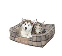 PETCUTE Panier Chien Moyenne Taille,Lit pour Chien Lavable,Panier pour Chien Orthopédique avec Tapis Chien et Dehoussable,Aantidérapant et Ultra Doux,Coussin pour Petits, Moyens et Grands Chiens