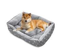 PETCUTE Panier Confortable pour Chien et Chat, Lavable en Machine, Lit Douillet pour Animal de Compagnie, Respirant avec Base Antidérapante