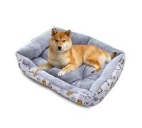 PETCUTE Panier Confortable pour Chien et Chat, Lavable en Machine, Lit Douillet pour Animal de Compagnie, Respirant avec Base Antidérapante