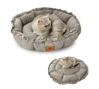 PETCUTE Panier pour Chien,2 en 1 Lit pour Chat Lavable,Donut Lit pour Chien,Doux Confortable Coussin pour Chien et Chats,Lit pour Animal de Compagnie,Coussin Chat Anti Stress