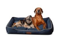 PETCUTE Panier pour Chien Dehoussable,Orthopédique Coussin pour Chien avec Base Antidérapante,Lit pour Chien Doux Confortable Respirant,Imperméable Panier pour Chien Moyen Taille