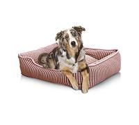 PETCUTE Panier pour Chien Durable et Confortable,Lavable Coussin pour Chien et Chats,Lavable en Machine,Respirant Lit pour Chien avec Antidérapant Bas,avec Couvercle Amovible
