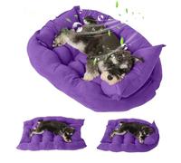 PETCUTE Panier pour Chien Durable et Confortable,Lavable Lit pour Animaux,Lavable en Machine,Respirant Lit pour Chien,Coussin de lit pour Chat,Trois Formes,Convient aux Petits Chiens et Chats