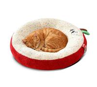 PETCUTE Panier pour Chien, Lits Moelleux en Peluche pour Animaux de Compagnie, Lit Grotte Auto-Chauffant pour Chat, Nid Lavable pour Chat avec Fond Antidérapant, pour Chiots/Chatons/Lapins,M