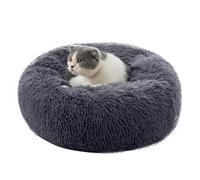 PETCUTE Paniers pour Chiens Petits Moyens Lit de Chat Peluche Rond Confortable Panier Doux Lavable pour Animal de Compagnie