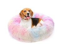 PETCUTE Paniers pour Chiens Petits Moyens Lit de Chat Peluche Rond Confortable Panier Doux Lavable pour Animal de Compagnie