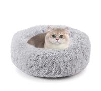 PETCUTE Paniers pour Chiens Petits Moyens Lit de Chat Peluche Rond Confortable Panier Doux Lavable pour Animal de Compagnie