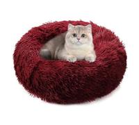 PETCUTE Paniers pour Chiens Petits Moyens Lit de Chat Peluche Rond Confortable Panier Doux Lavable pour Animal de Compagnie