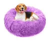 PETCUTE Paniers pour Chiens Petits Moyens Lit de Chat Peluche Rond Confortable Panier Doux Lavable pour Animal de Compagnie
