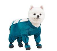 PETCUTE Pantalon Imperméable à 4 Pattes pour Chien, Anti-salissures, Antidérapant, Bottines pour Chien avec Sangles,Protège-Pattes Réglables pour Chiens de Petite et Moyenne Taille,2XL