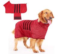 PETCUTE Peignoir pour Chien en Microfibre,Lavable Serviette de Bain pour Chien à Séchage Rapide,Super Absorbante,Manteau de Séchage pour Animaux, Convient pour Moyen Grand Chien