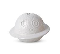 PETCUTE Petite Urne Funéraire pour Chien, Mini Urne pour Cendres Souvenir,Forme de la Planète, Urnes d'animaux pour Chiens ou Chats, pour La Conservation des Cendres en Toute Sécurité(Blanc)
