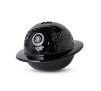 PETCUTE Petite Urne Funéraire pour Chien, Mini Urne pour Cendres Souvenir,Forme de la Planète, Urnes d'animaux pour Chiens ou Chats, pour La Conservation des Cendres en Toute Sécurité(Noir)