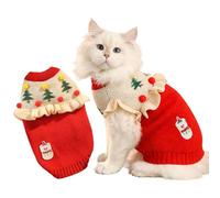 PETCUTE Pull de Noël pour Chien, Déguisements de Noël Chien et Chat,Costume Noel Chat,Pull Classique de Couleur de Noel pour Chats, Chiens de Petite et Moyenne Taille,XL