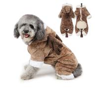 PETCUTE Pull Manteau d'hiver pour Chien Veste en Peluche pour Chien Chandails à Capuchon pour Chien vêtements Mignons Chiens Chiot Jumpsuit