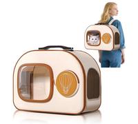 PETCUTE Sac à Dos à roulettes pour Chien et Chat - Jusqu'à 6 kg,Pliable Sac à Dos de Transport pour Chat avec Design Ventilé,Sacs Transport Chien pour Voyage en Train/Voiture/Avion