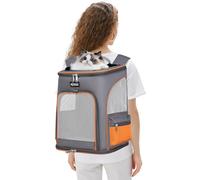 PETCUTE Sac à Dos Chat Chien,Respirant et Pliable Sac à Dos de Transport pour Chien Chat avec Matelas Amovible,Sangle de Sécurité Interne,Sac pour Chats et Petit Chiens Chiot,pour Voyage Camping