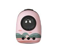 PETCUTE Sac à Dos de Transport pour Chat, Respirant et Bulle Sac à Dos Animal de Compagnie avec Tapis en Laine Lavable,Imperméable Sac à Dos Chat Chien avec Sac de Rangement,Bandoulière Réglable