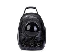 PETCUTE Sac à Dos de Transport pour Chat, Respirant et Imperméable Bulle Sac à Dos pour Animal de Compagnie,Sac à Dos Chat Chien avec Sac de Rangement pour Bouteille d'eau,Bandoulière Réglable