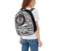 PETCUTE Sac à Dos de Transport pour Chat, Respirant et Imperméable Bulle Sac à Dos pour Animal de Compagnie,Sac à Dos Chat Chien avec Sac de Rangement pour Bouteille d'eau,Bandoulière Réglable