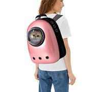 PETCUTE Sac à Dos de Transport pour Chat, Respirant et Imperméable Bulle Sac à Dos pour Animal de Compagnie,Sac à Dos Chat Chien avec Sac de Rangement pour Bouteille d'eau,Bandoulière Réglable