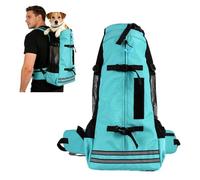 PETCUTE Sac à Dos de Transport pour Chien,Sac à Dos Respirant pour Animal avec Boucle de Sécurité & Bande Réfléchissante,Sacs de Voyage pour Petit Chien & Chat, Idéal pour la Randonnée, la Marche,M